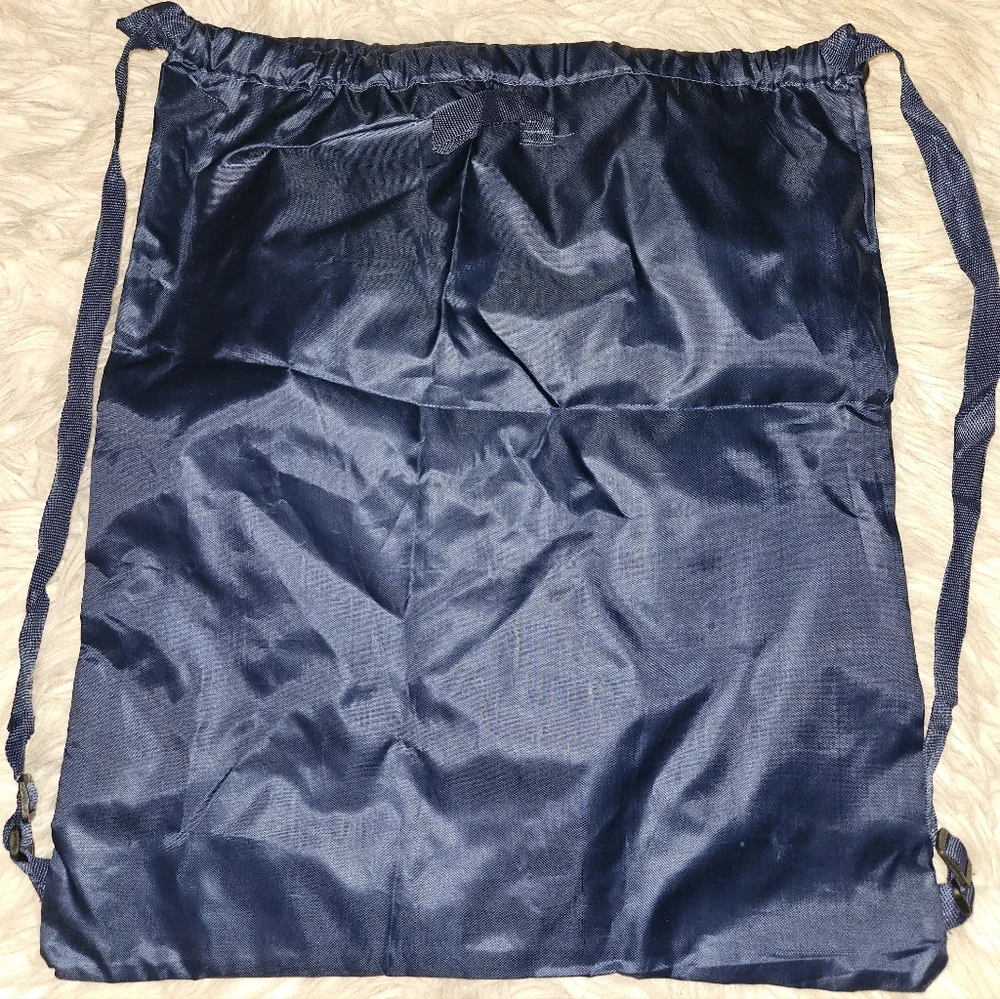 Skechers Navy Drawstring Gym Bag | Adjustable Straps | Hanging Hook